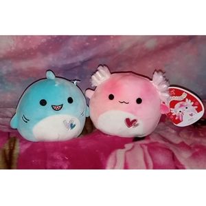Squishmallows Axolotl And Shark